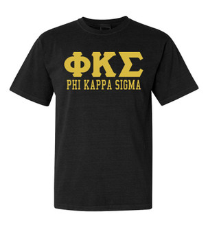 Phi Kappa Sigma Greek Custom Comfort Colors Heavyweight T-Shirt