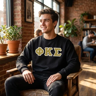 Phi Kappa Sigma Lettered Crewneck Sweatshirt