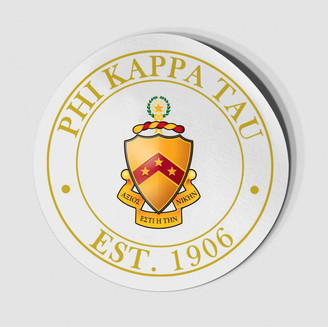  Phi Kappa Tau Circle Crest - Shield Decal 