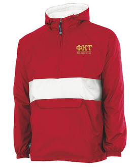  Phi Kappa Tau Greek Letter Windbreaker Pullovers 