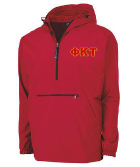  Phi Kappa Tau Tackle Twill Lettered Pack N Go Pullover 