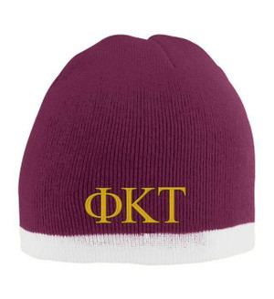  Phi Kappa Tau Two Tone Knit Beanie 