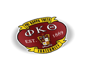  Phi Kappa Theta Banner Crest - Shield Decal 