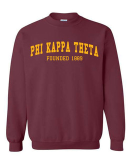 Phi Kappa Theta Fraternity Founders Crew Sweatshirt