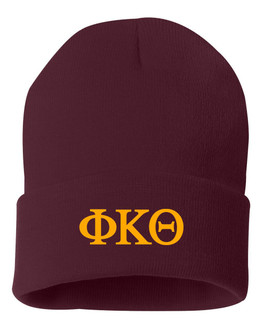 Phi Kappa Theta Greek Letter Knit Cap