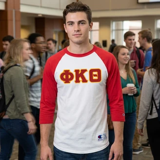 DISCOUNT- Phi Kappa Theta Lettered Raglan T-Shirt