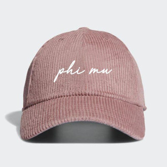 Sorority Shop Phi Mu Corduroy Baseball Hats 