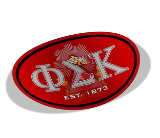  Phi Sigma Kappa Color Oval Decal 