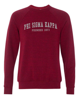 Phi Sigma Kappa Fraternity Founders Crew Sweatshirt