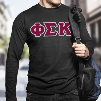 Phi Sigma Kappa Lettered Long Sleeve Shirt