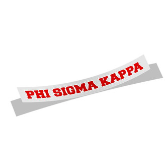  Phi Sigma Kappa Long Window Sticker 