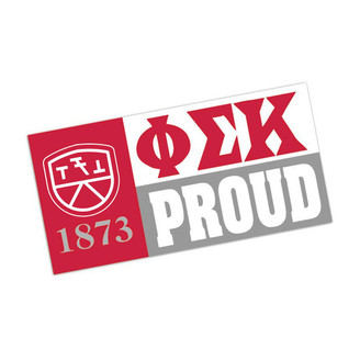 Phi Sigma Kappa Proud Bumper Sticker - CLOSEOUT 