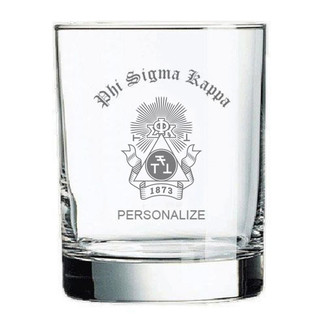 Phi Sigma Kappa Old Style Glass