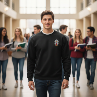 DISCOUNT-Phi Sigma Kappa World Famous Crest - Shield Crewneck Sweatshirt - Best Value