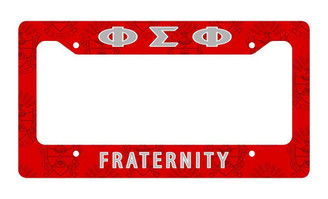 Phi Sigma Phi License Plate Frame