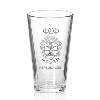 Phi Sigma Phi Mixing Glass