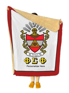  Phi Sigma Phi Sherpa Lap Blanket 