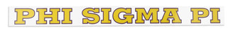 Phi Sigma Pi Long Window Decals Stickers