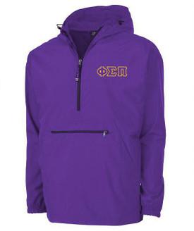 Phi Sigma Pi Tackle Twill Lettered Pack N Go Pullover 