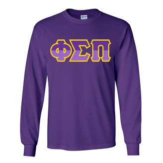  Phi Sigma Pi Two Tone Greek Lettered Longsleeve Tee 