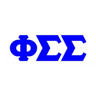  Phi Sigma Sigma Big Greek Letter Window Sticker Decal 