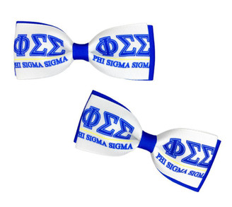  Phi Sigma Sigma Bows (Set of 2) 