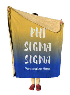 Phi Sigma Sigma Gradient Sherpa Lap Blanket
