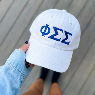 Phi Sigma Sigma Greek Letter Hat