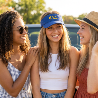 Phi Sigma Sigma Greek Letter Visor