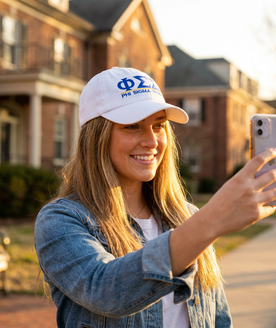 Phi Sigma Sigma World Famous Line Hat