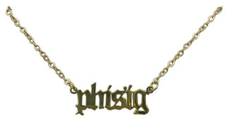 Phi Sigma Sigma Old English Necklaces