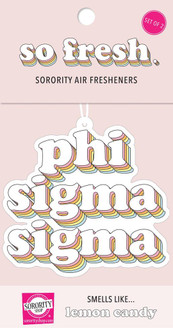 Phi Sigma Sigma Retro Air Freshener (2 pack)