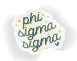 Greekgear Phi Sigma Sigma Star Sticker 
