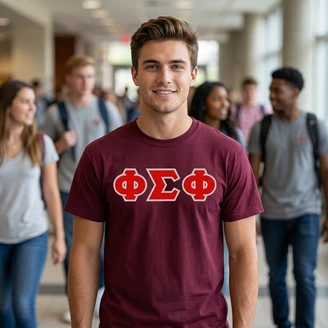 Phi Sigma Phi Greek Letter Twill Tee