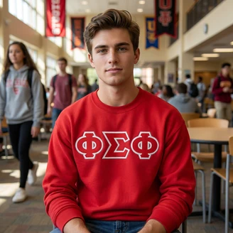 Phi Sigma Phi Lettered Crewneck