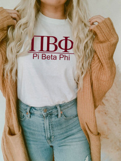 Pi Beta Phi Comfort Colors Heavyweight T-Shirt