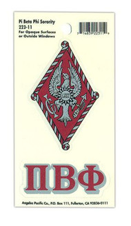 Pi Beta Phi Crest - Shield Decals