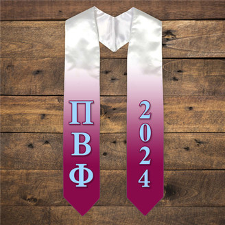 Pi Beta Phi Extra Fancy Greek Graduation Stole W Year