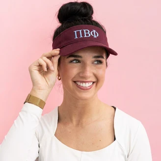 Pi Beta Phi Greek Letter Visor