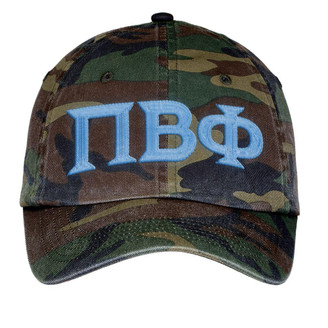  Pi Beta Phi Lettered Camouflage Hat 
