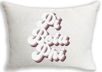 Sorority Shop Pi Beta Phi Retro Throw Pillow 