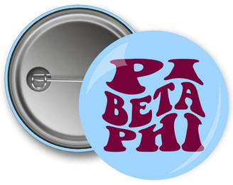 Greekgear Pi Beta Phi Bulky Text Button 