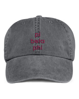 Pi Beta Phi Stonewashed Cotton Hats