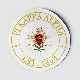  Pi Kappa Alpha Circle Crest - Shield Decal 