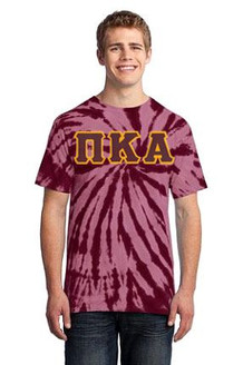 DISCOUNT-Pi Kappa Alpha Essential Tie-Dye Lettered Tee
