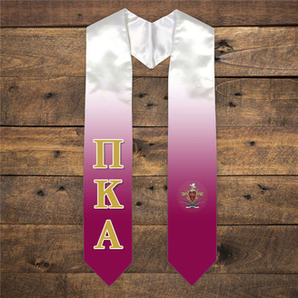 Pi Kappa Alpha Extra Fancy Simple Greek Graduation Stole W Crest