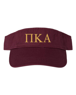  Pi Kappa Alpha Greek Letter Visor 