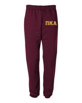  Pi Kappa Alpha Greek Lettered Thigh Sweatpants 