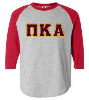  DISCOUNT- Pi Kappa Alpha Lettered Raglan T-Shirt 