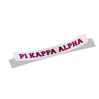 Pi Kappa Alpha Long Window Sticker